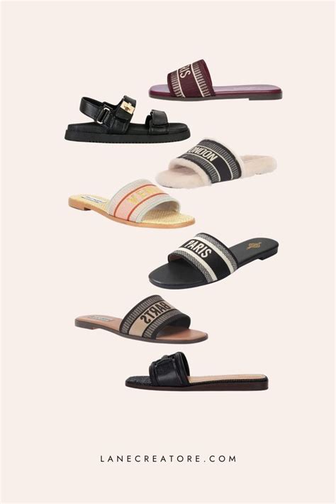 christian dior inspired slides.